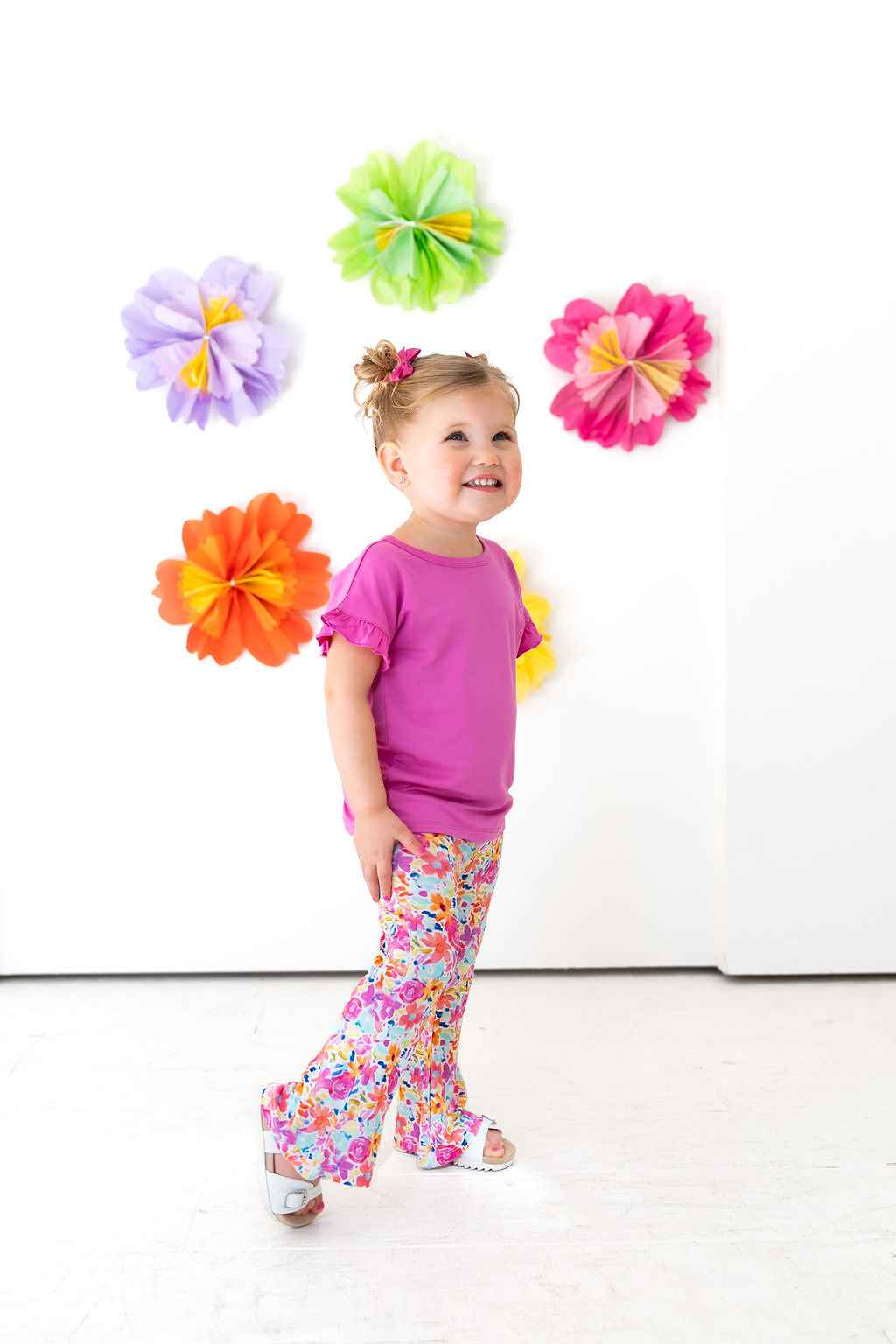 Korrie Floral Bamboo Flared Leggings