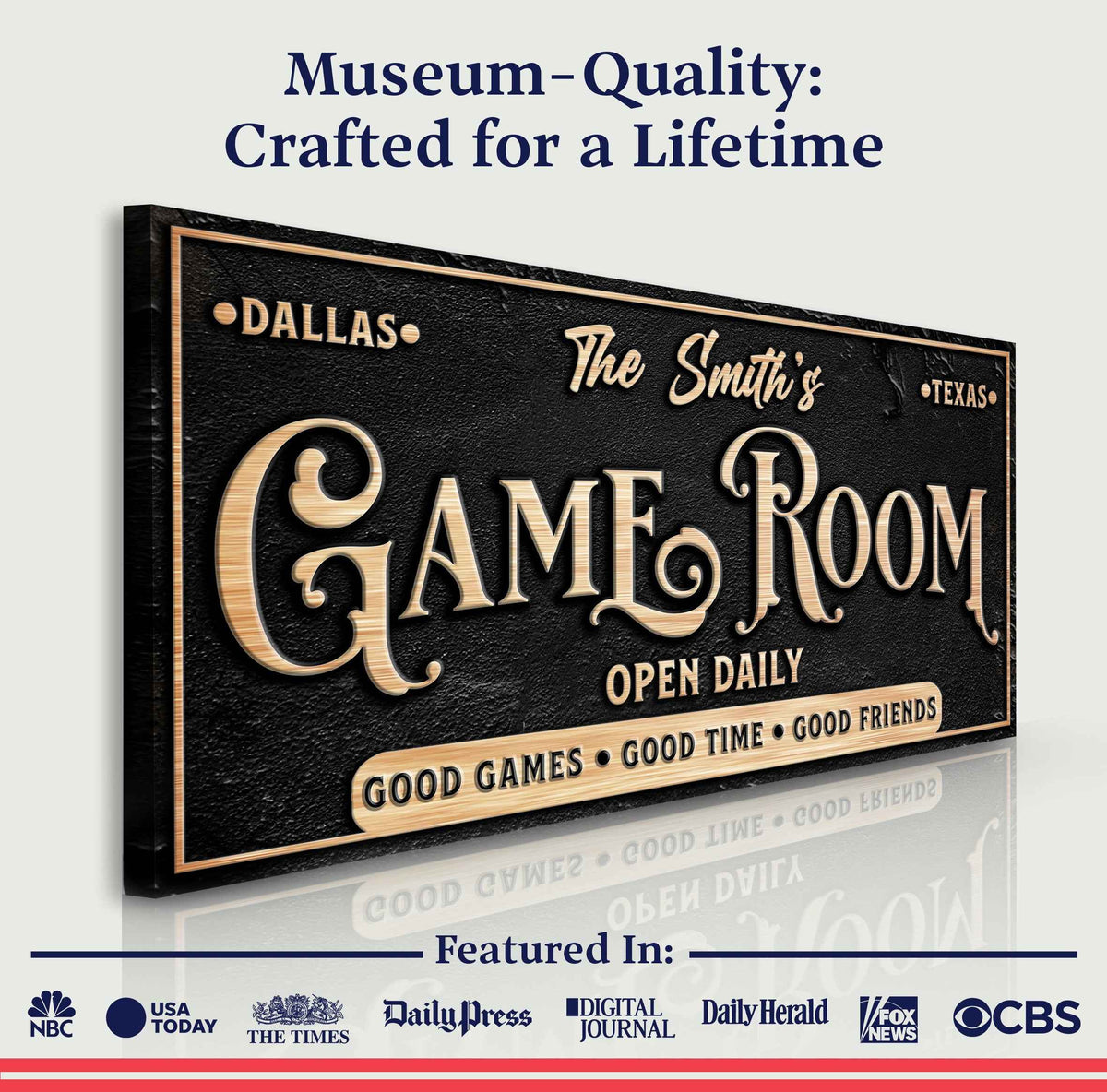 Personalized Game Room Sign
