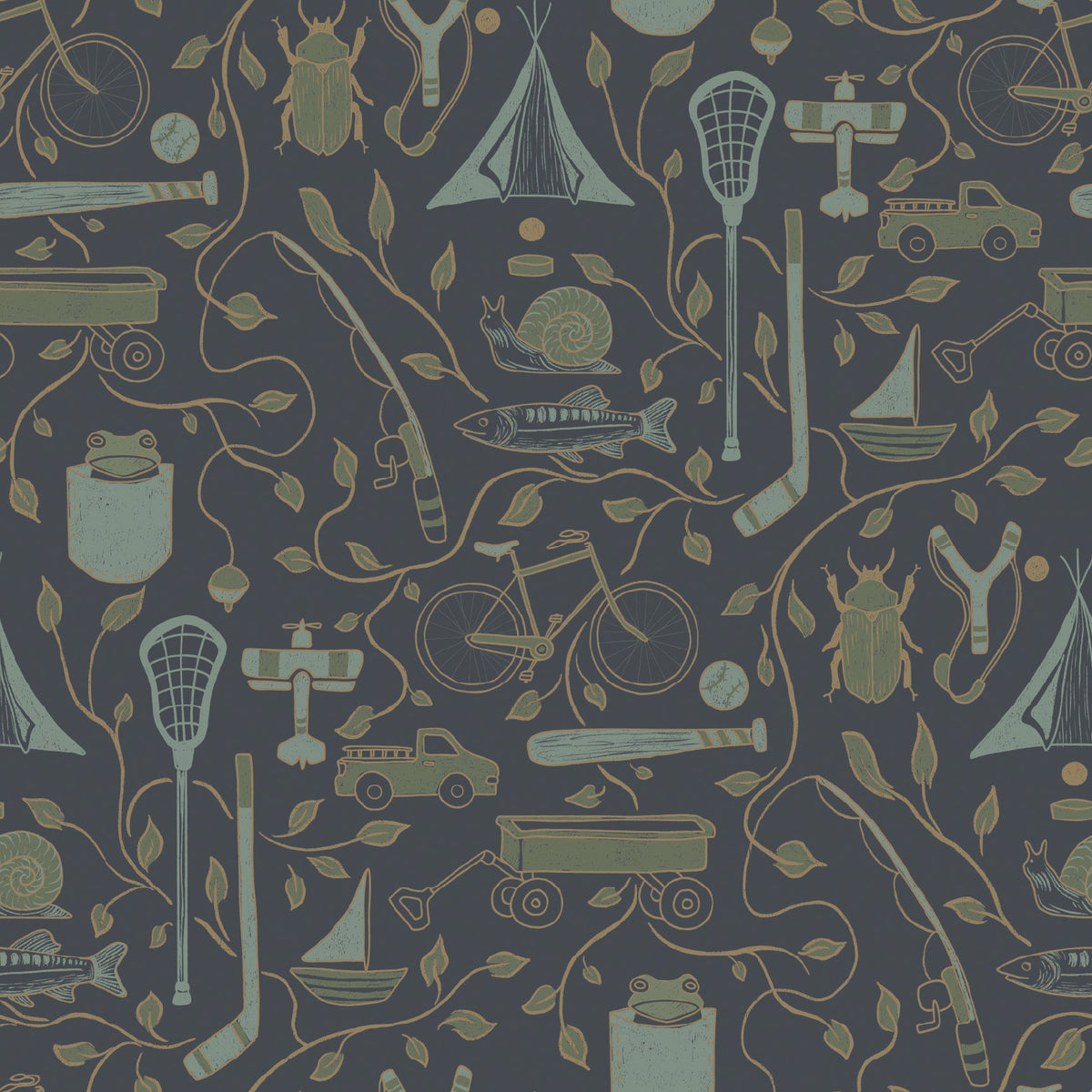 Elliot Wallpaper by Karen and Marisa Designs