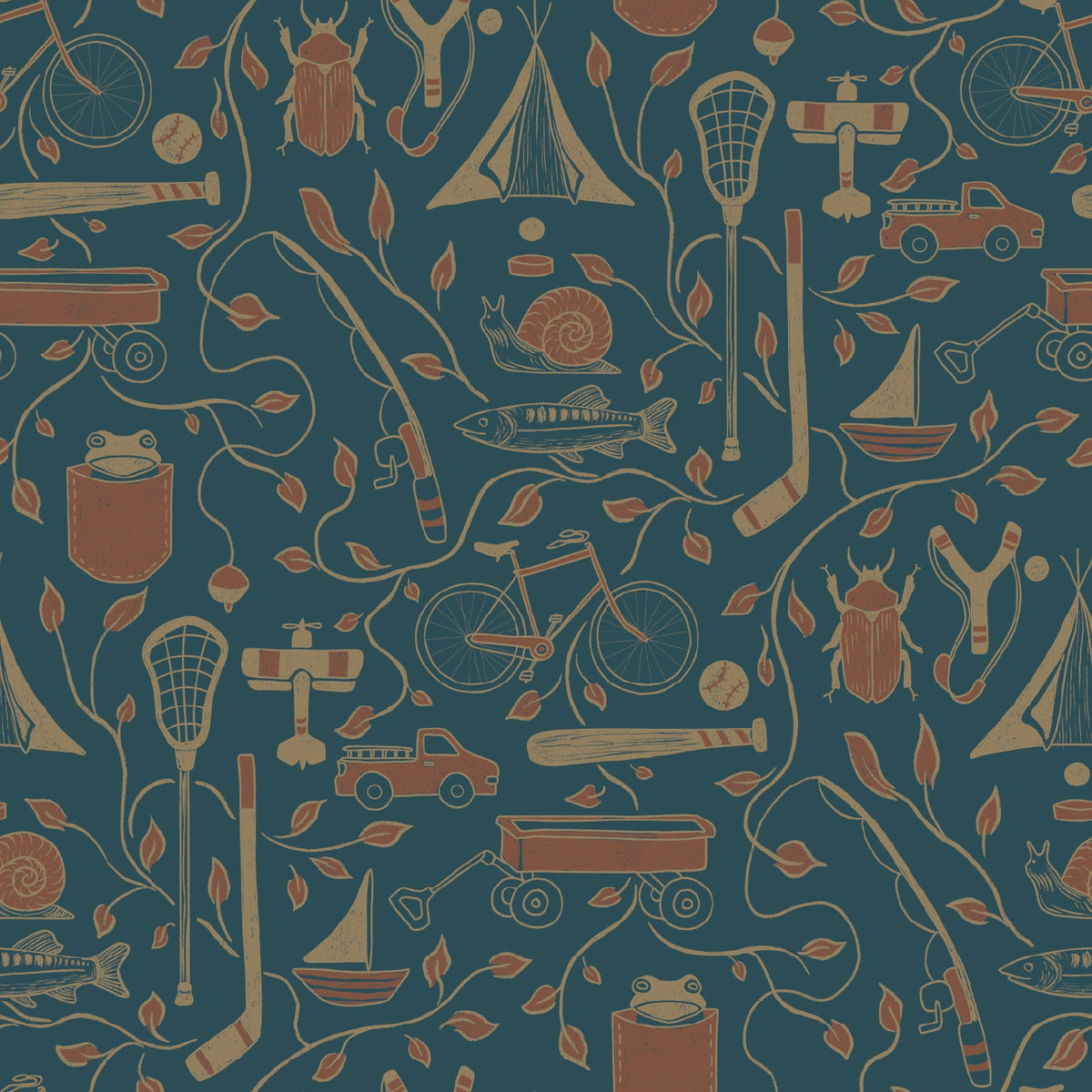 Elliot Wallpaper by Karen and Marisa Designs