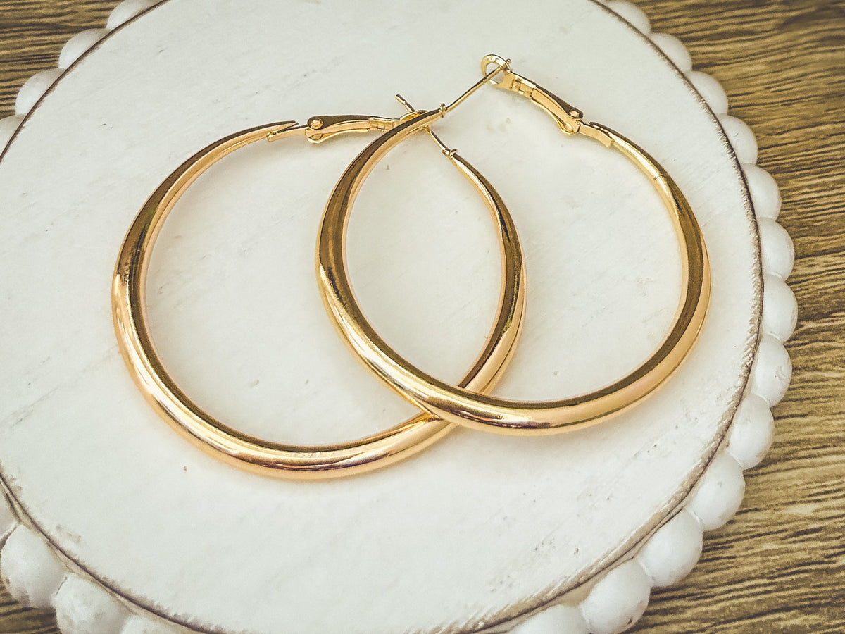 The Everyday Hoop Large-Gold or Silver