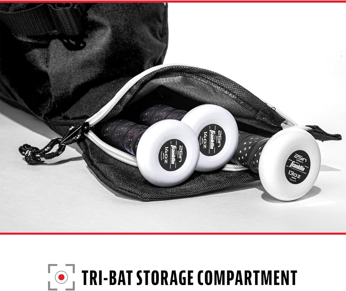 Franklin Sports Junior Baseball Equipment Bag - Stay Organized On and Off the Field