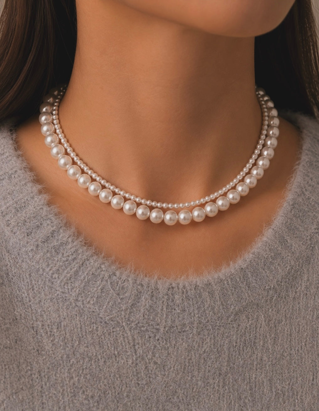 Beautiful Pearl Necklace Set