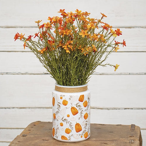Pumpkin Patch Glass Jar 6"