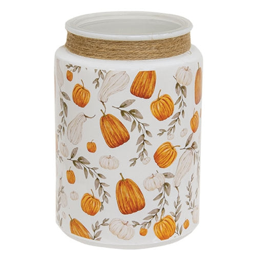 Pumpkin Patch Glass Jar 6"