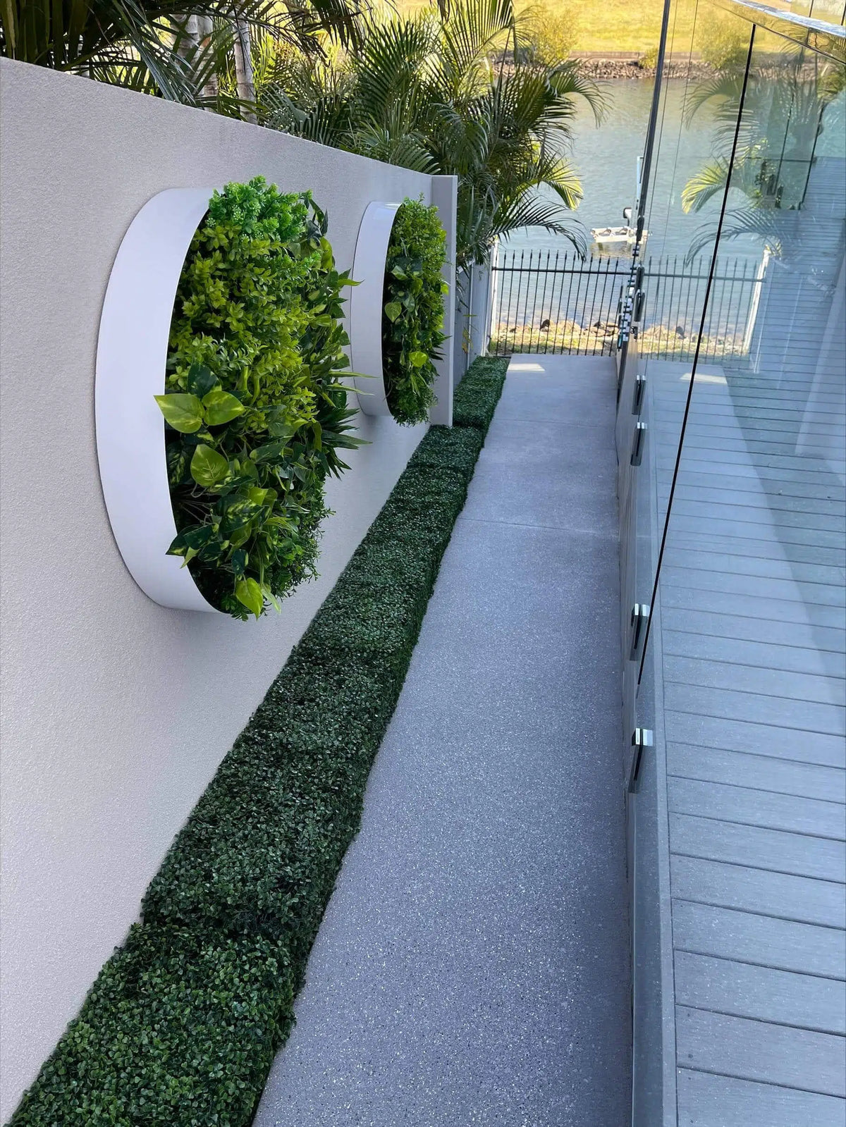 Dark Boxwood Artificial Hedge 40×10in – UV Resistant – Commercial Grade