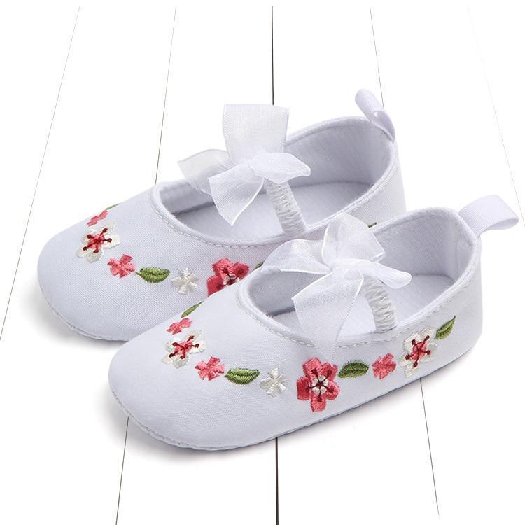 Newborn First Walkers Toddler Shoes Non-slip Baby Girls Kids Floral Shoes Princess Shoes Soft Sole Kids Toddler Infant Boots