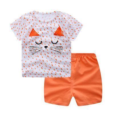Modern Baby Short Sleeve Clothing Set For Boys And Girls Cotton Underwear SuitSummer Pajamas for Kids