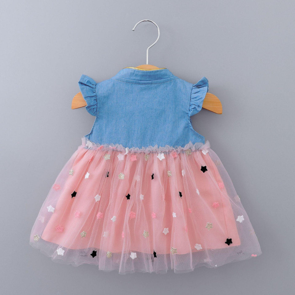 Modern Cool Design Baby Girl Tulle Toddler Dresses Infant Clothing Party tutu Dress 0-2Y For Girls In Elegant Princess Design