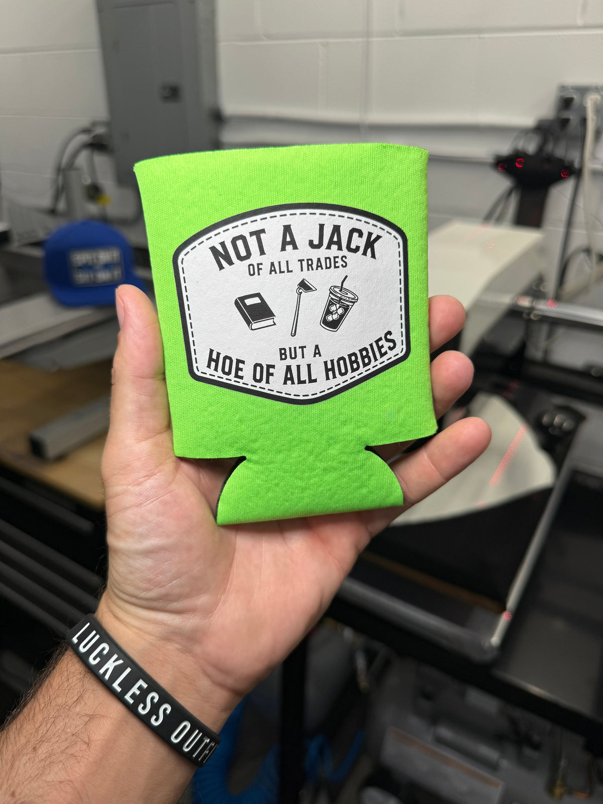 Hoe of All Hobbies Koozie