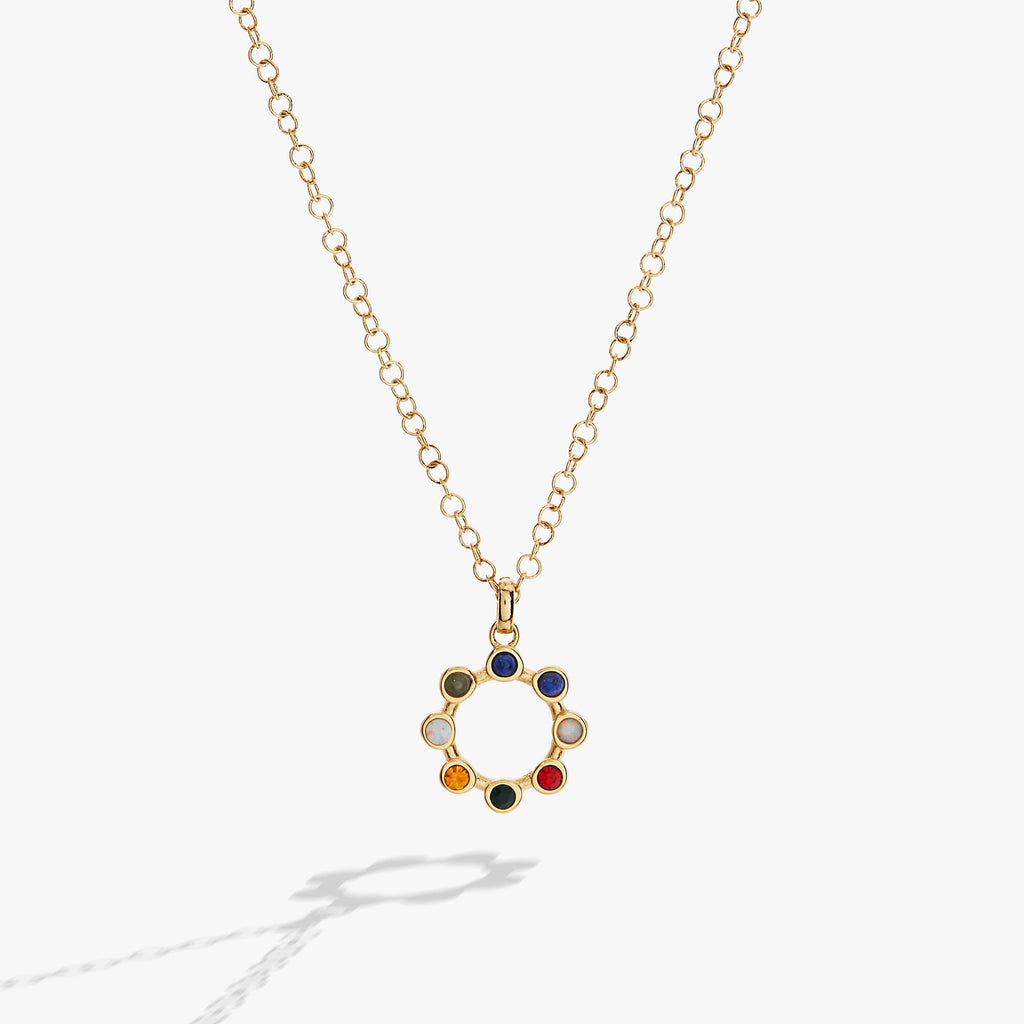 'I Love You' Hidden Message Acrostic Necklace