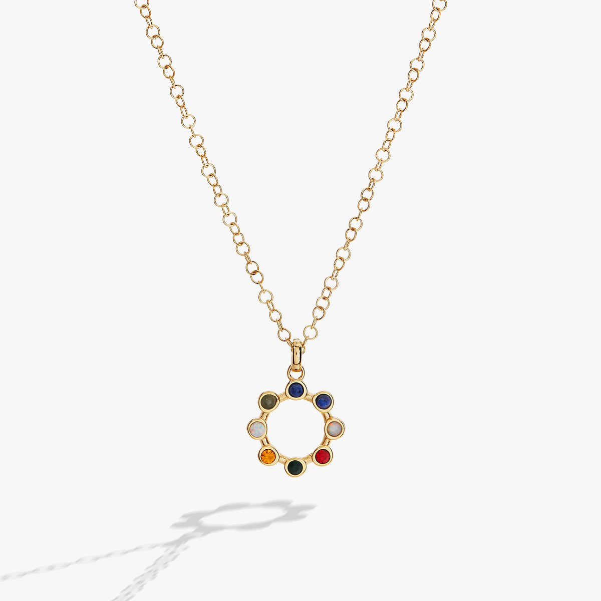 'I Love You' Hidden Message Acrostic Necklace