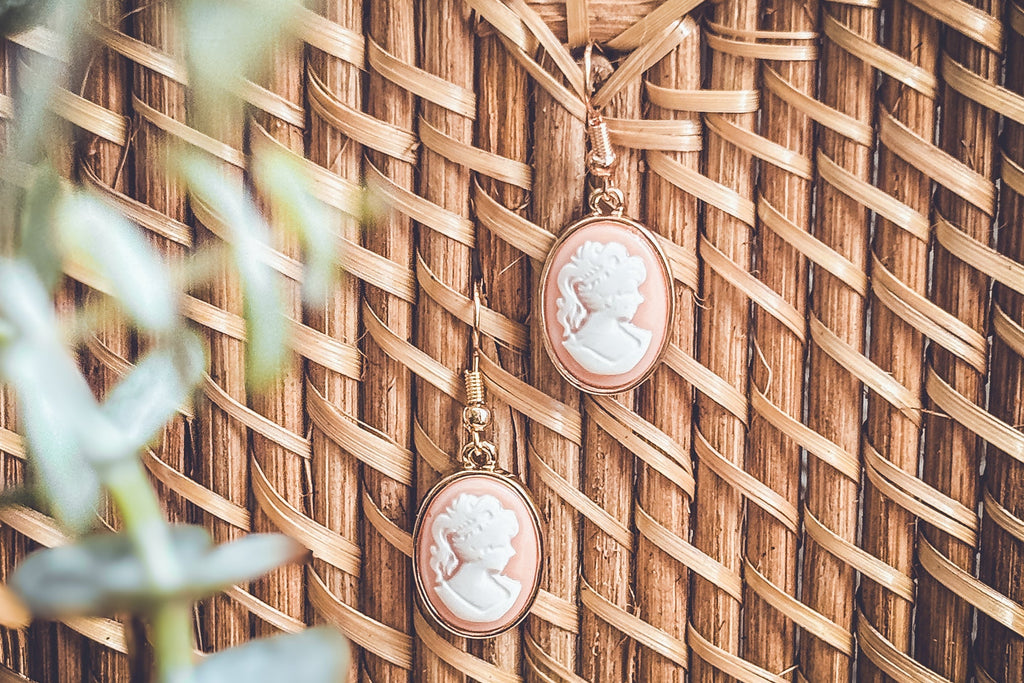 Beautiful Cameo Silhouette Earrings