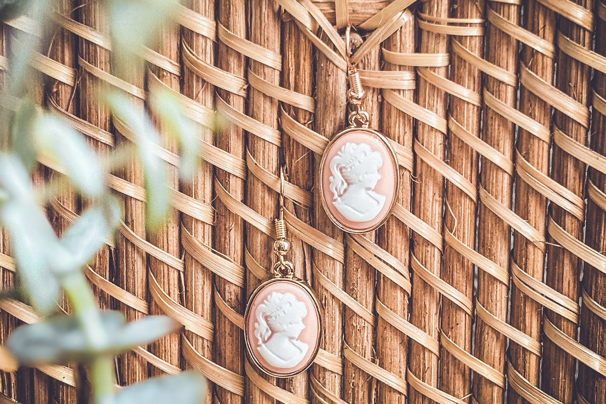 Beautiful Cameo Silhouette Earrings