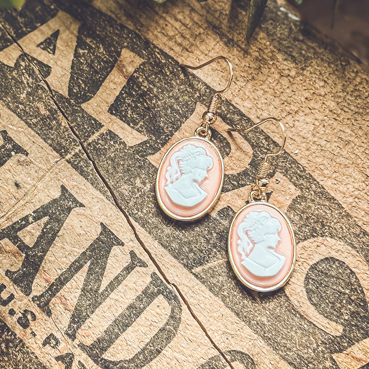 Beautiful Cameo Silhouette Earrings