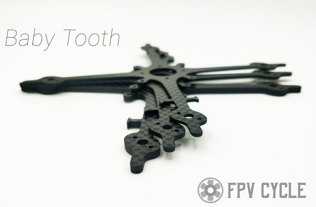 FPVCycle BabyTooth Frame (CHOOSE THICKNESS)