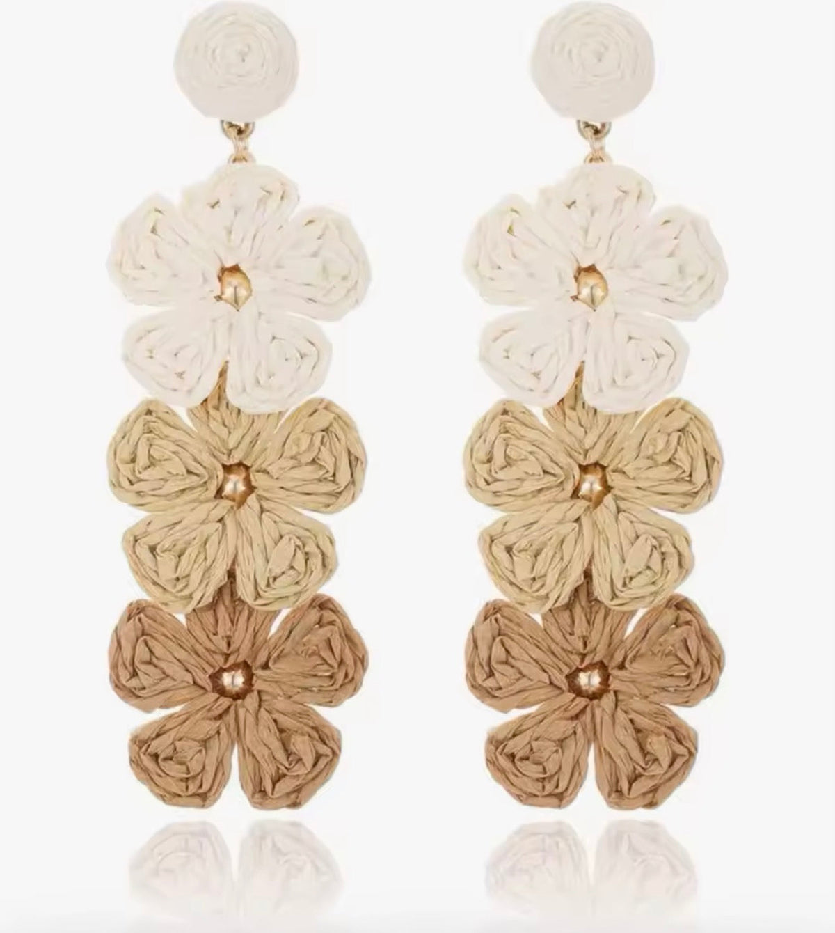 Beautiful Raffia Earrings