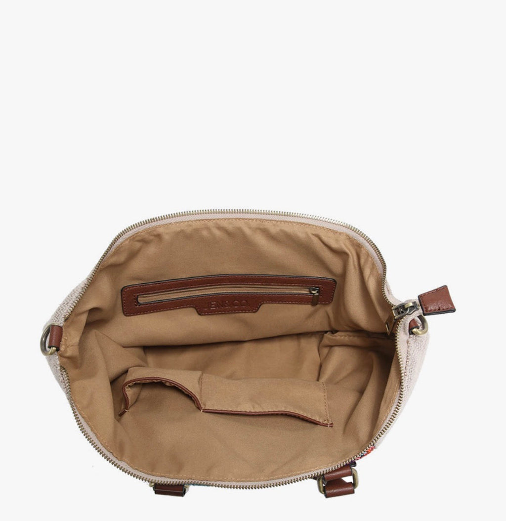 JoJo Striped Two-Tone Satchel w/ Guitar Strap