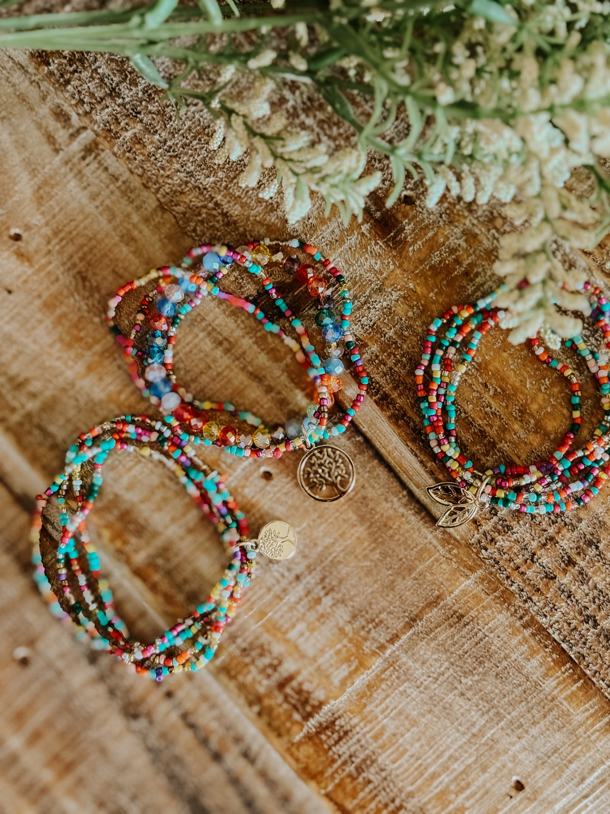 Beautiful Colorful Stacking Bracelet Set
