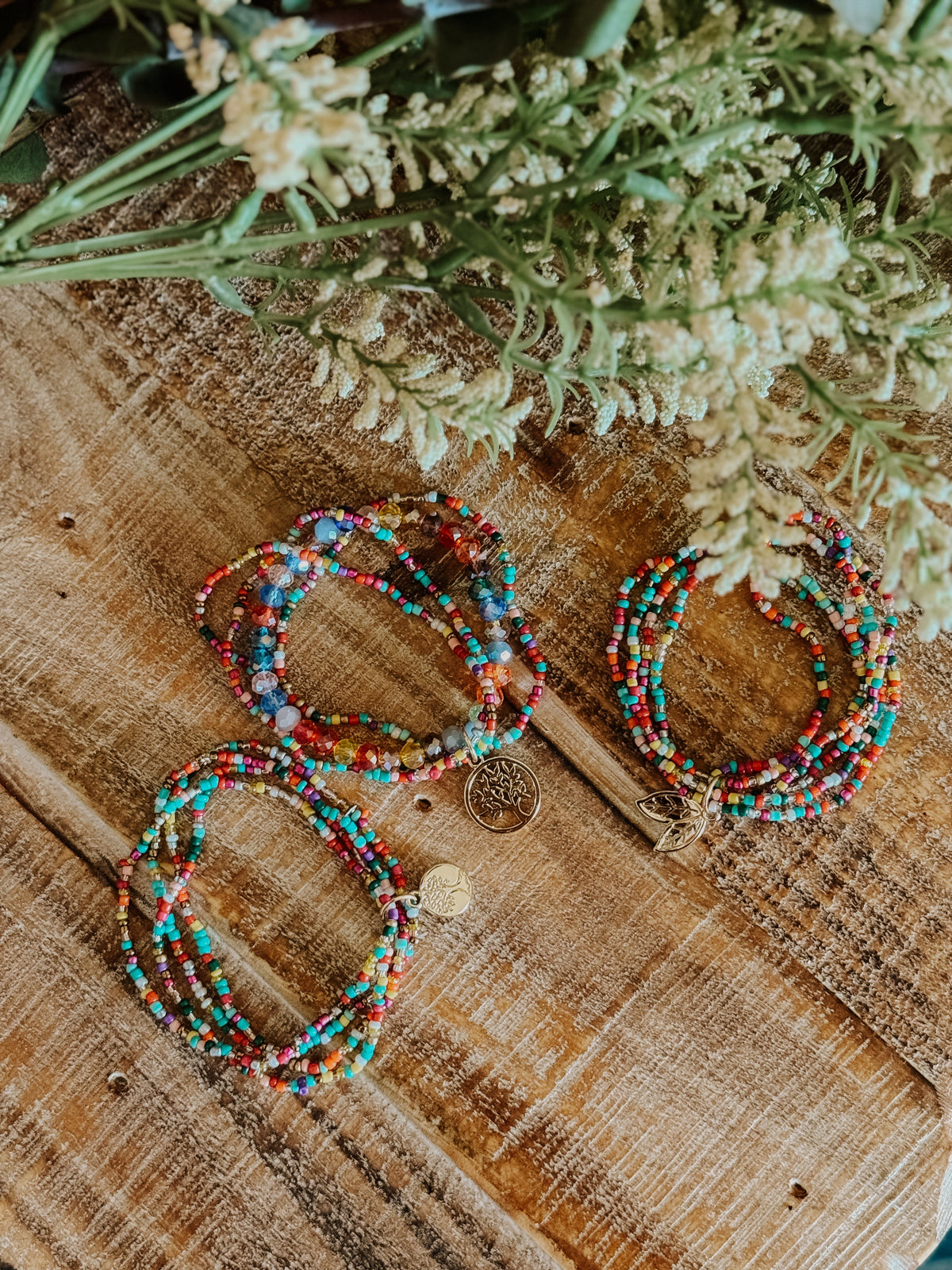 Beautiful Colorful Stacking Bracelet Set