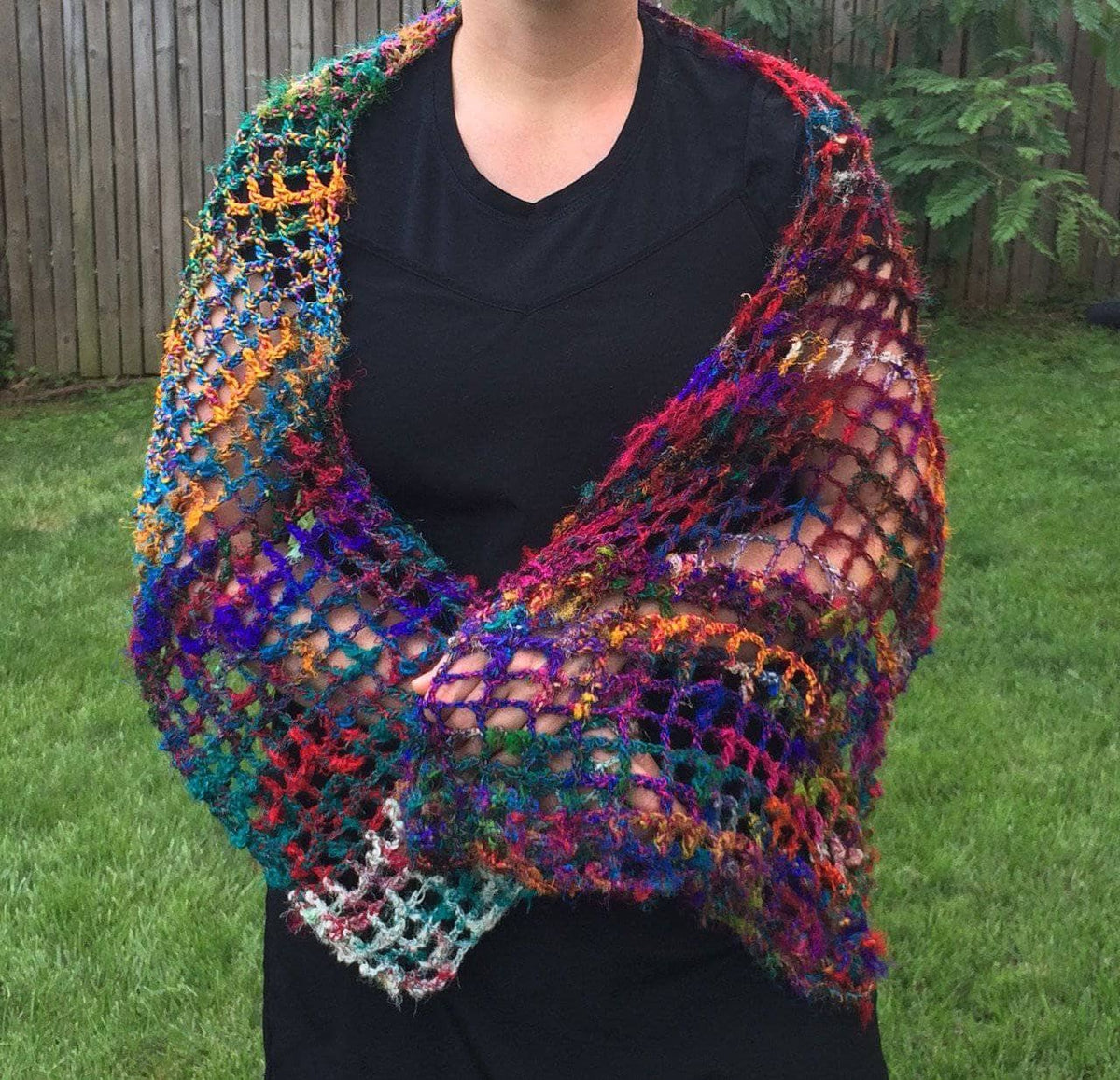 QuadraMesh Easy Crochet Shawl Kit