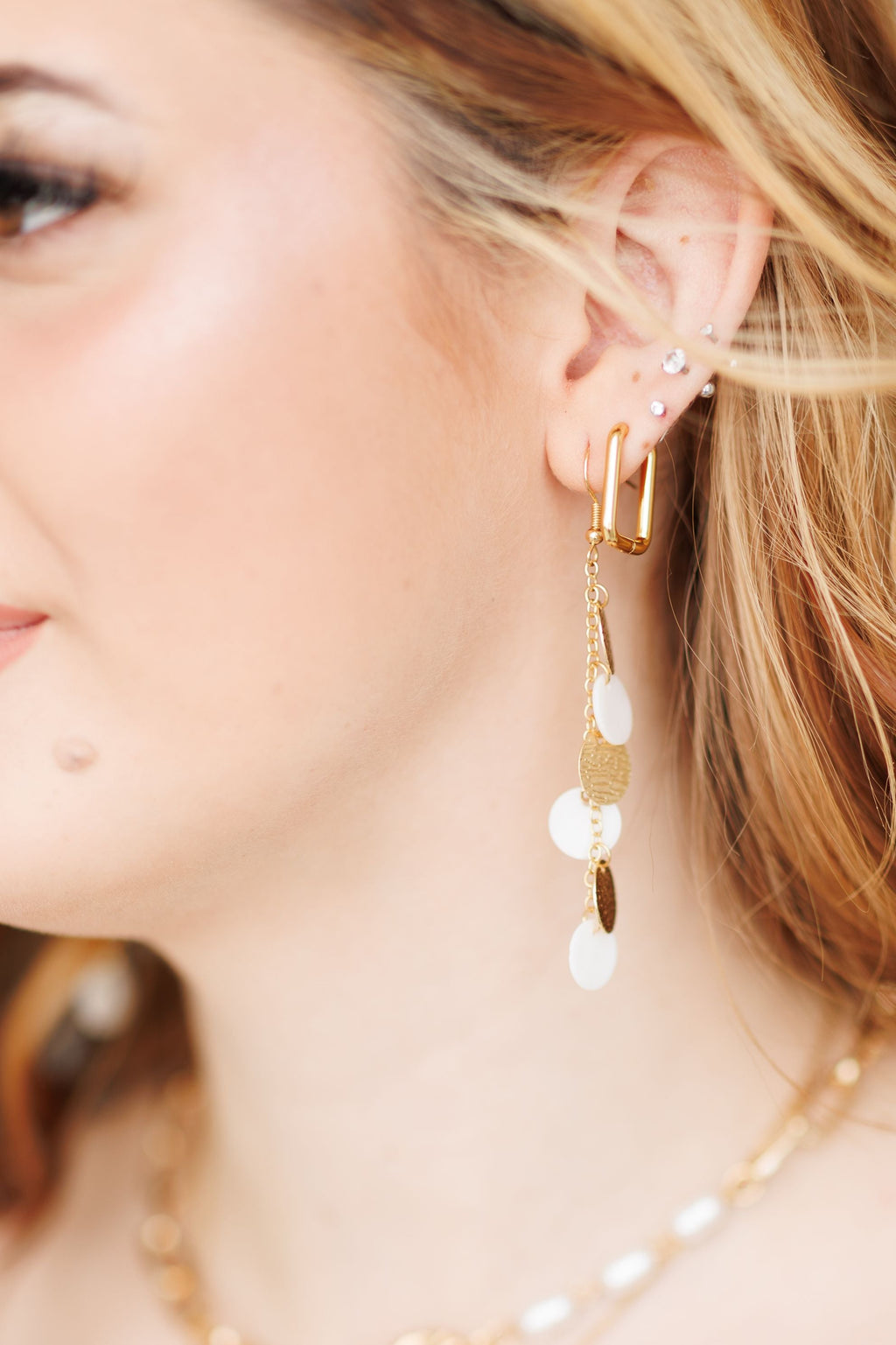 Beautiful Gold or Silver Everyday Square Earrings
