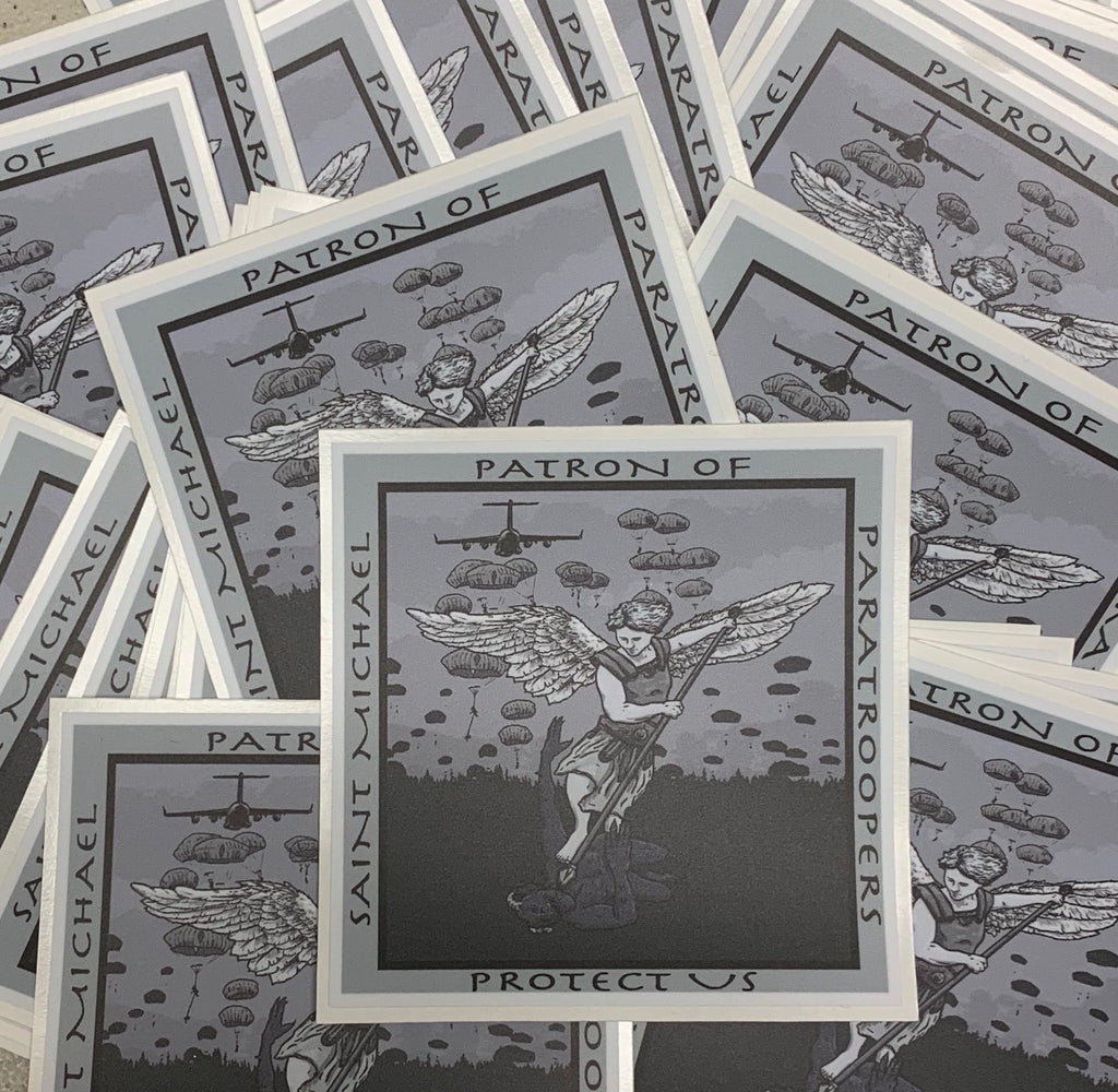 St Michael Protect Us Sticker