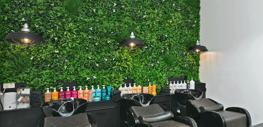 Sample Panel – White Oasis Vertical Garden (Small Sample)
