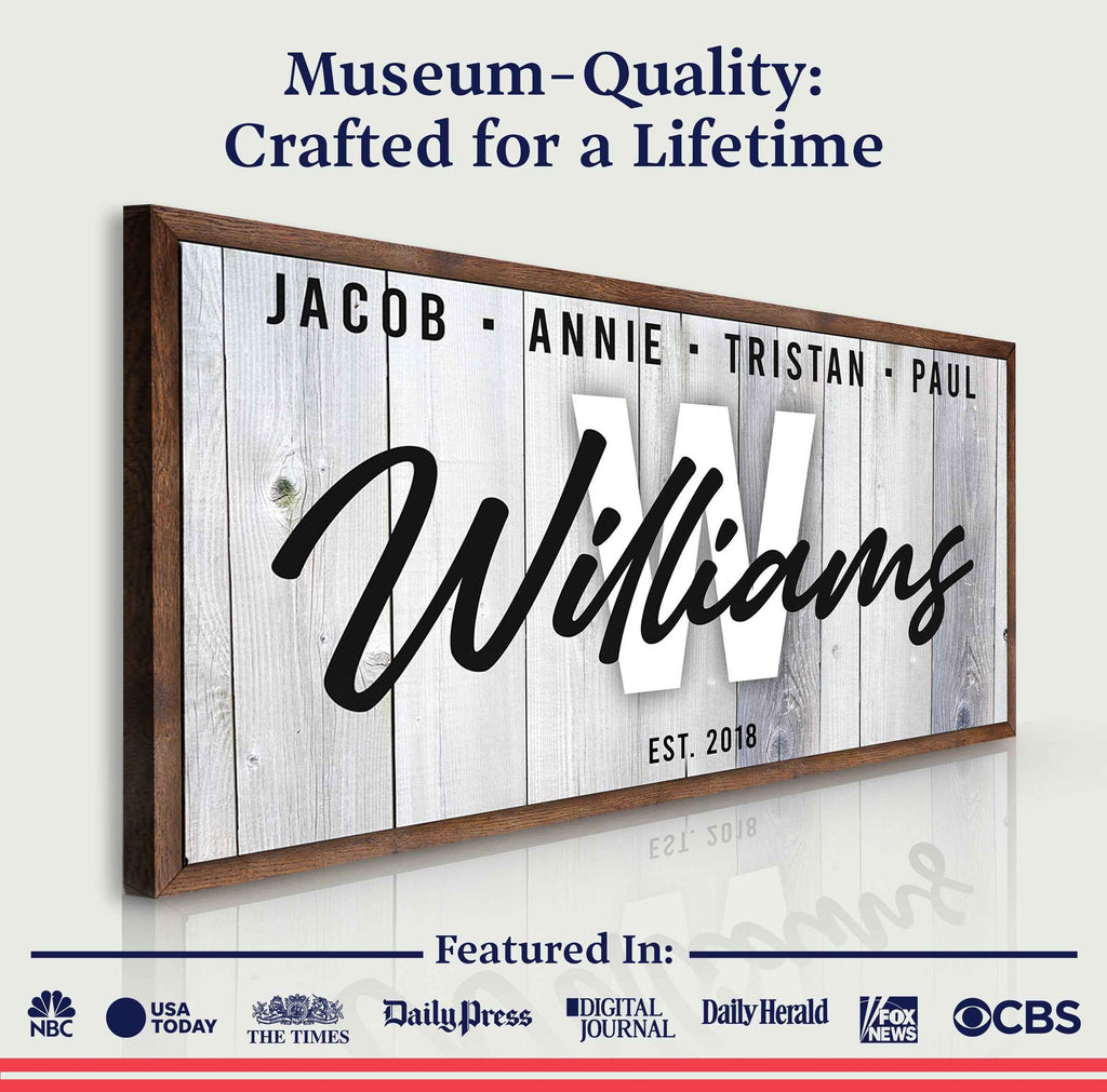 Family Wood Sign