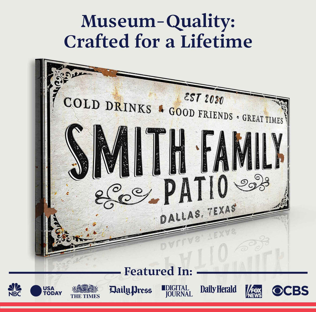 Family Patio Sign