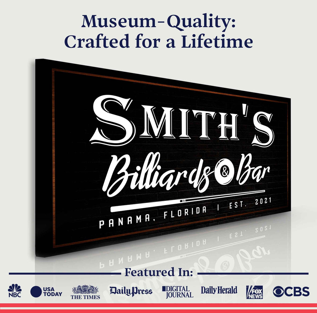 Billiards And Bar Sign II