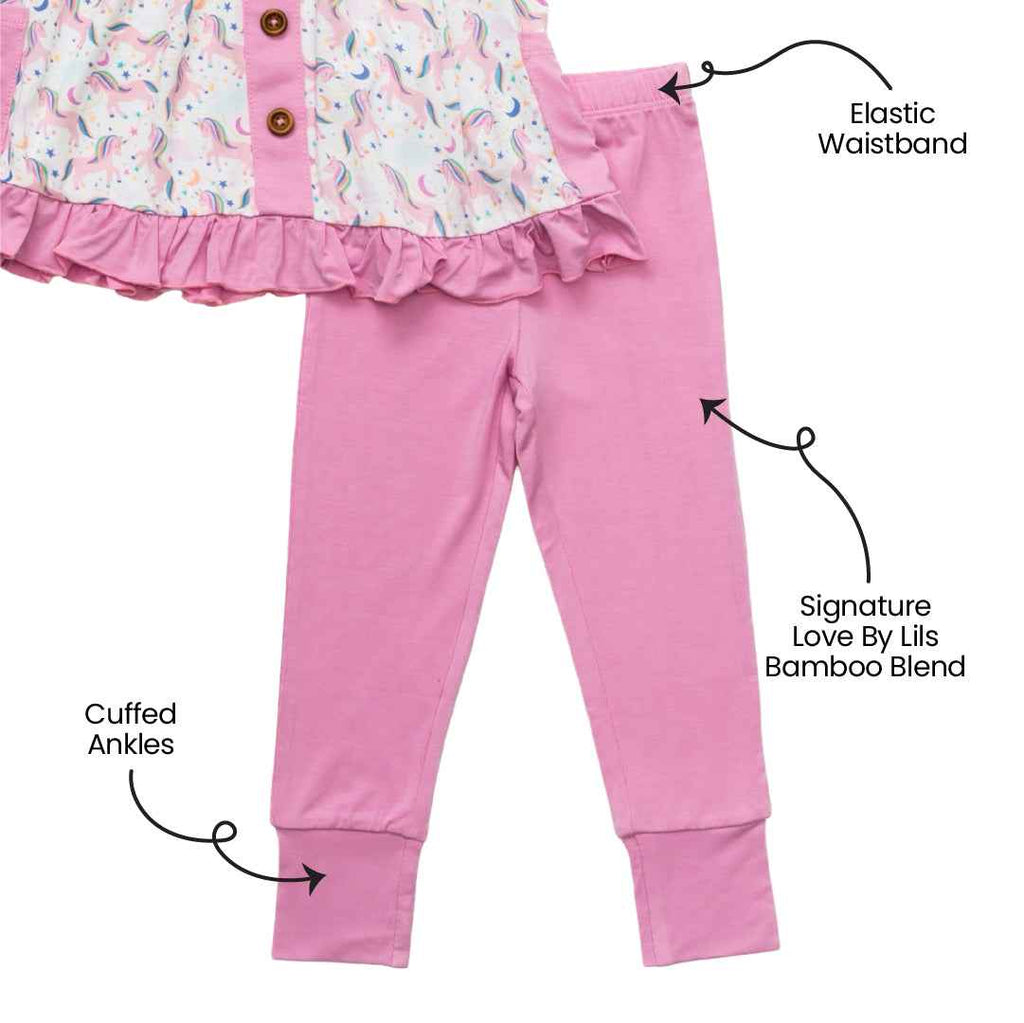 Lavender Solid Bamboo Leggings