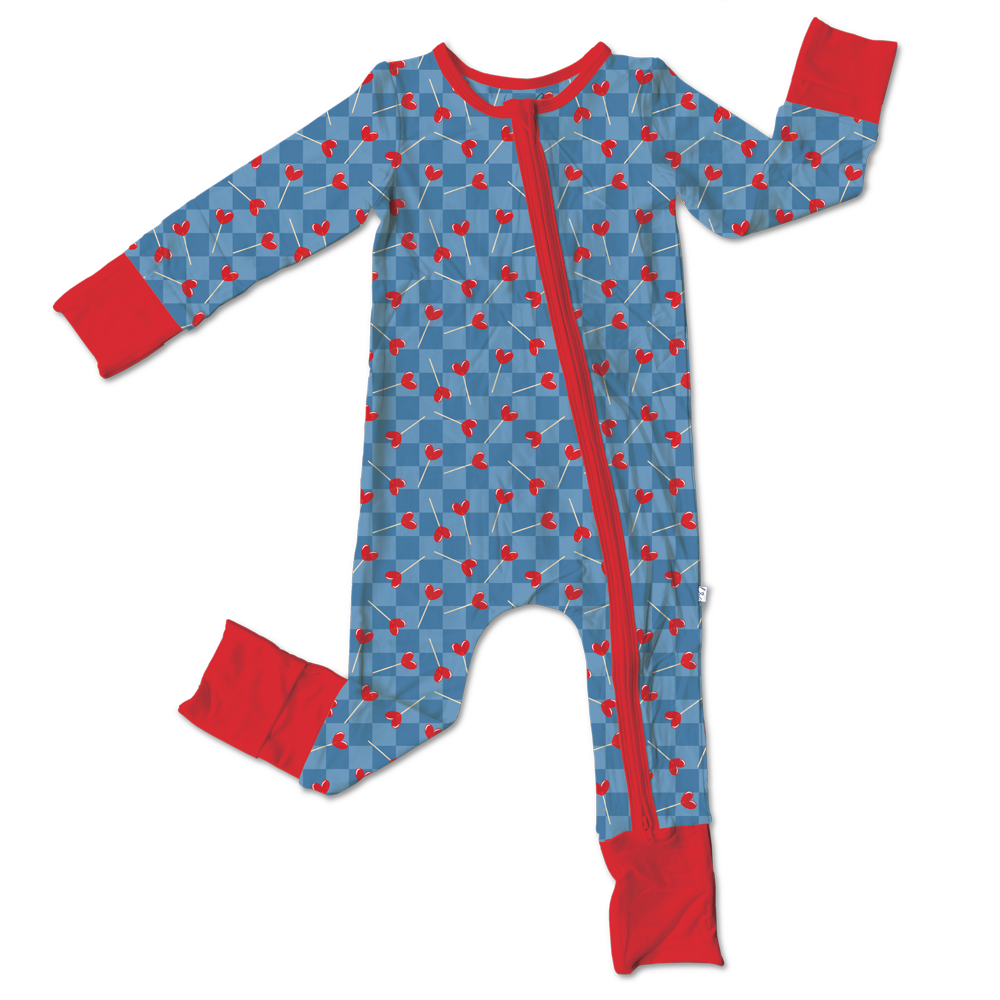 Lincoln Lollies Bamboo Convertible Footie (Pre-Order)