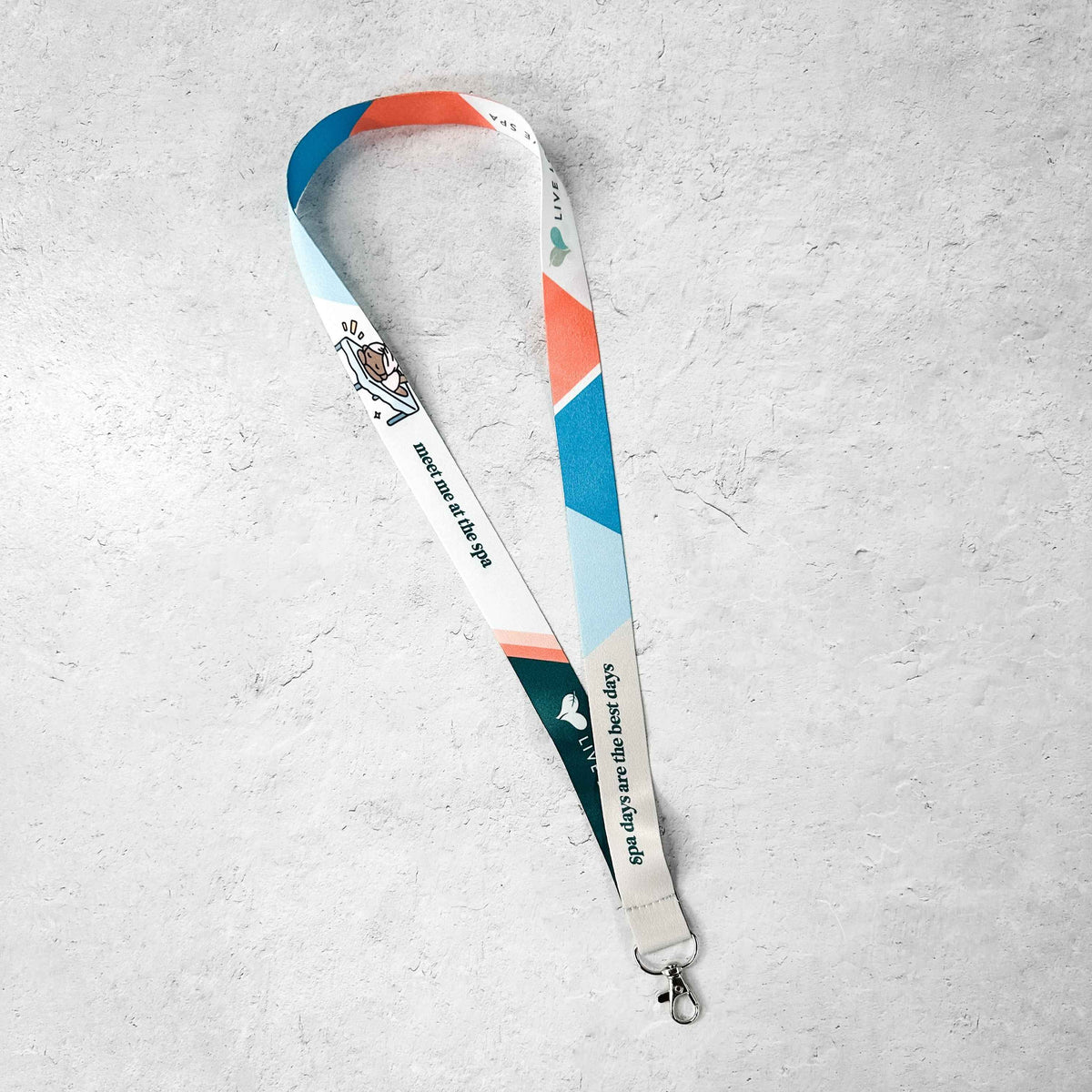 Lanyard - Massage Lover, Color Block and Live Love Spa | Lucky Owl