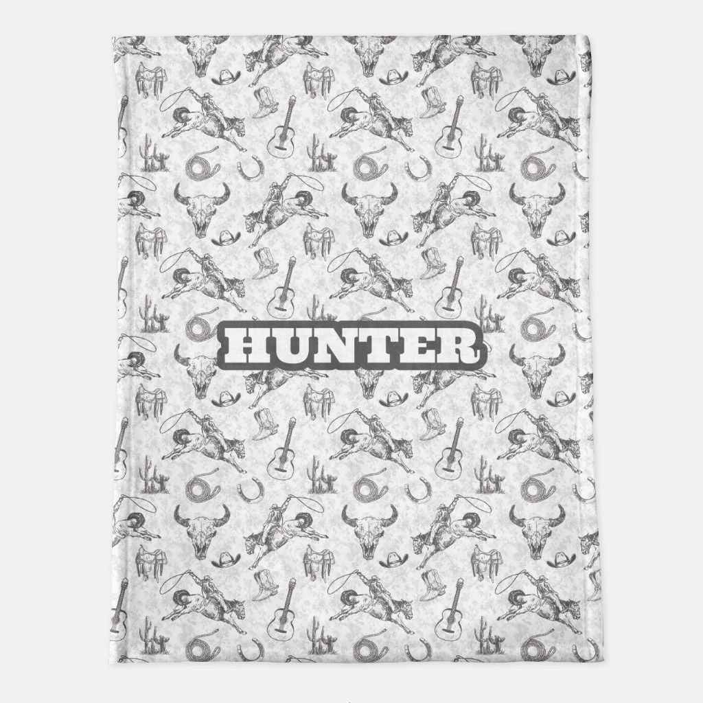 Hunter Personalized Minky Blanket