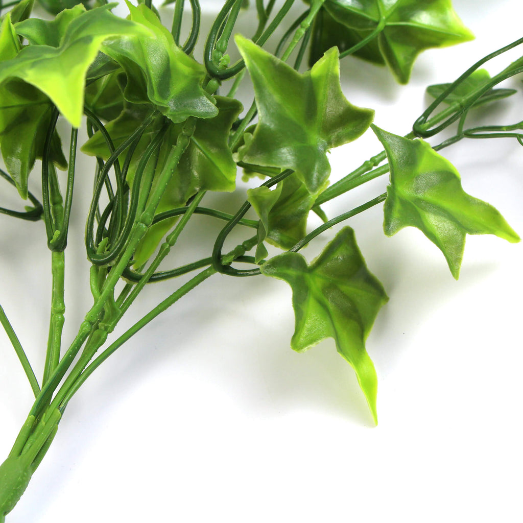 Two Tone Bright Tipped Ivy Artificial Hanging Bush 31in – UV Resistant