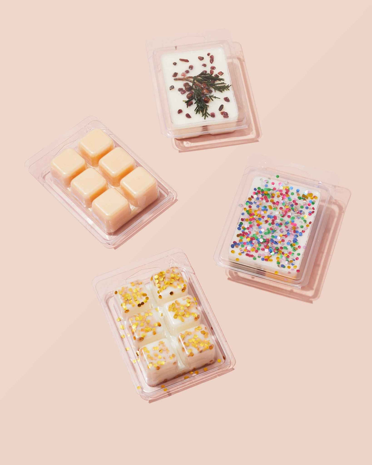 recycled plastic cavity square clamshell - set of 100