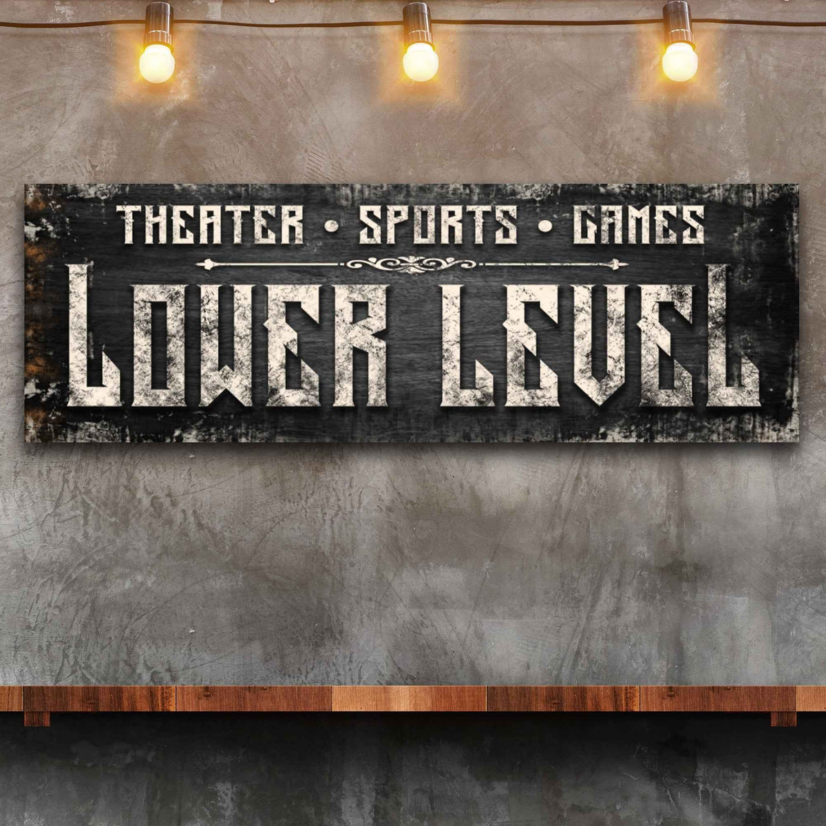 Lower Level Sign