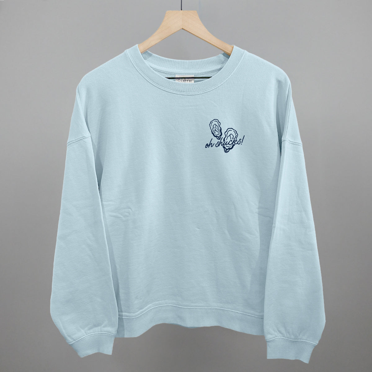 Oh Shucks Oysters (Navy Blue) (Left Chest)