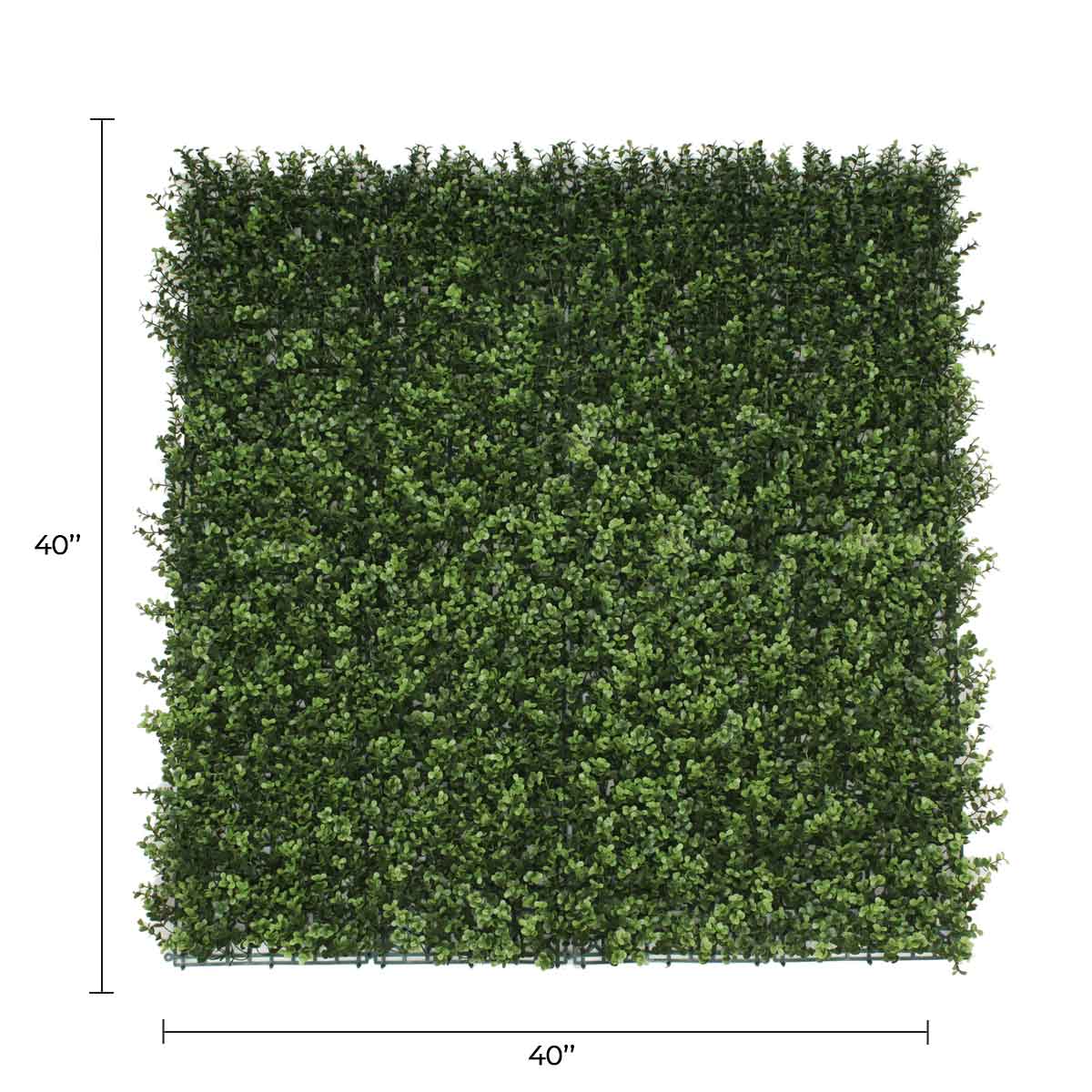 Natural Boxwood Artificial Vertical Garden Green Wall Panel 40×40in 11 SQ FT – UV Resistant – Commercial Grade