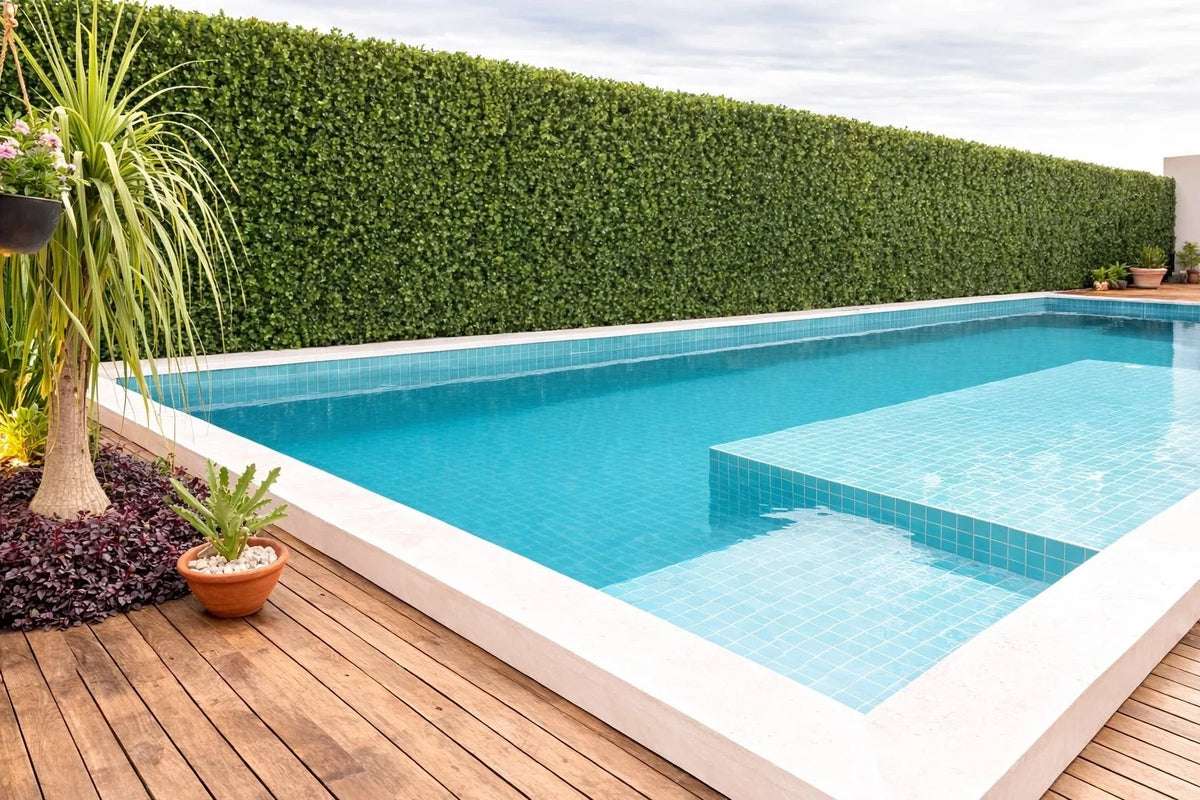 Natural Boxwood Artificial Vertical Garden Green Wall Panel 40×40in 11 SQ FT – UV Resistant – Commercial Grade
