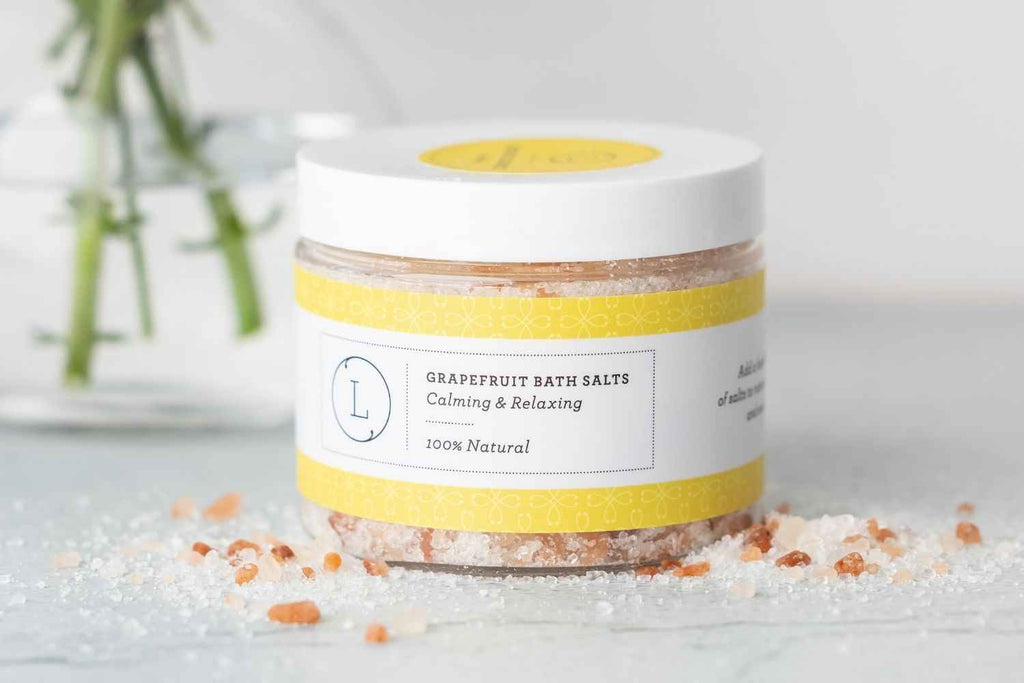 Grapefruit Bath Salts – Dead Sea, Epsom & Himalayan Soak