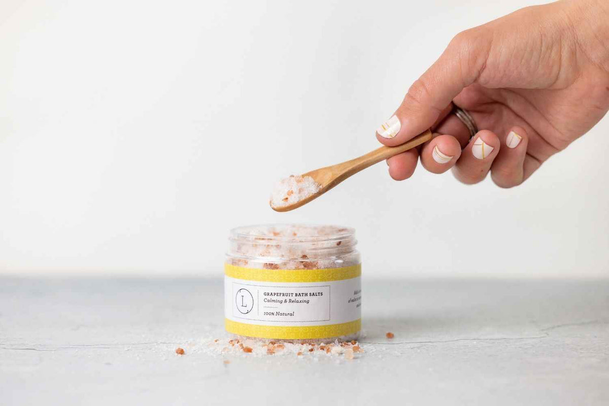 Grapefruit Bath Salts – Dead Sea, Epsom & Himalayan Soak