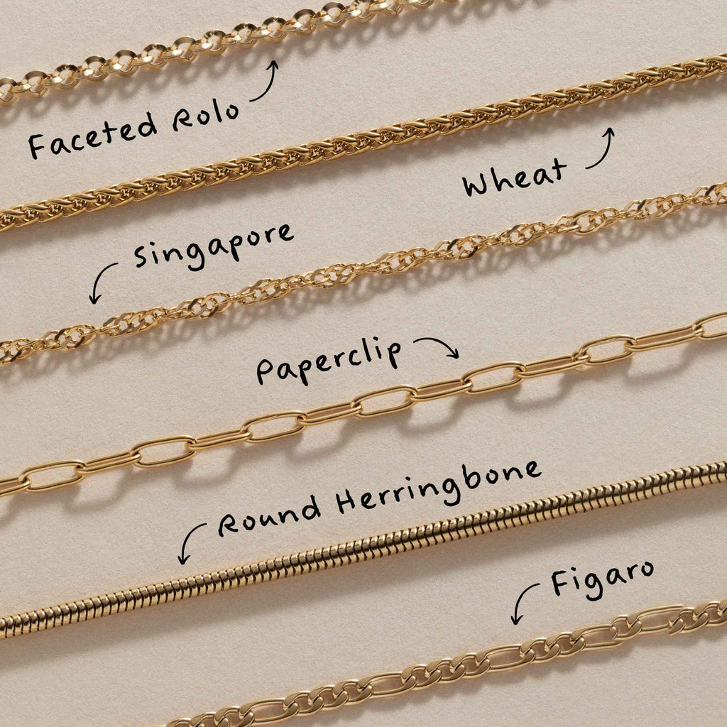 Singapore Chain Charm & Layering Necklace