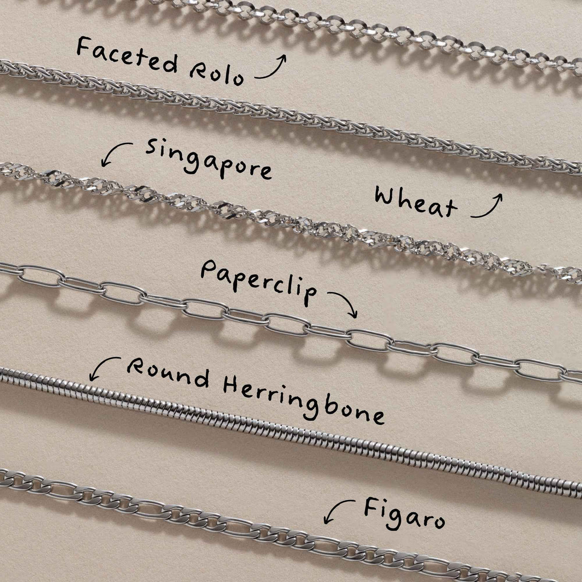 Singapore Chain Charm & Layering Necklace