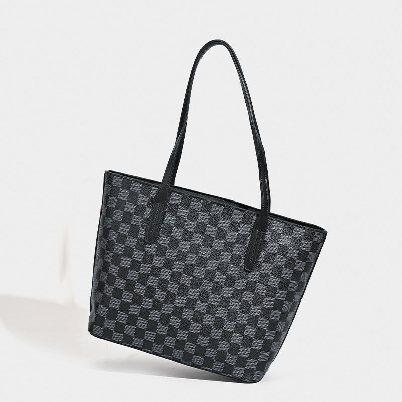 Light luxury oversized shopping bag, women's versatile portable tote bag, shoulder bag