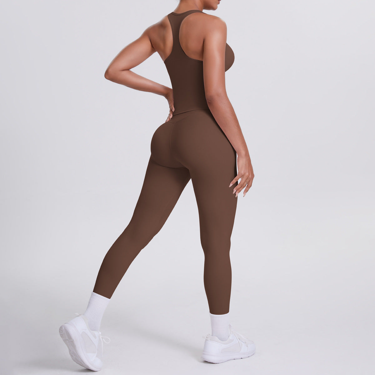 Brushed H Shaped Beauty Back Sports Vest Pants Tight Quick Dry Casual Running Fitness Yoga Wear Women