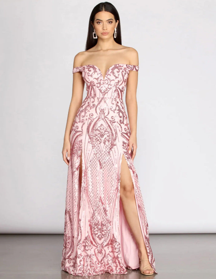 Spring Summer Sequin Women Party Dress Club Sequ Dress