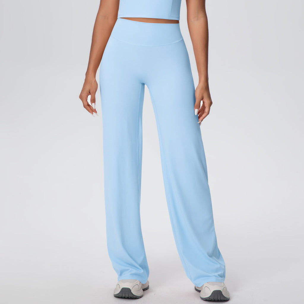 Yoga Pants Thin Skin Friendly High Waist Straight Pants Loose Thin Yoga Wear Sports Outdoor Workout Clothes