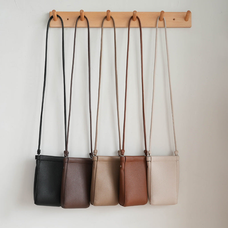 Simple Small Shoulder Bag Vertical Mobile Phone Bag Women Mini Crossbody Small Bag